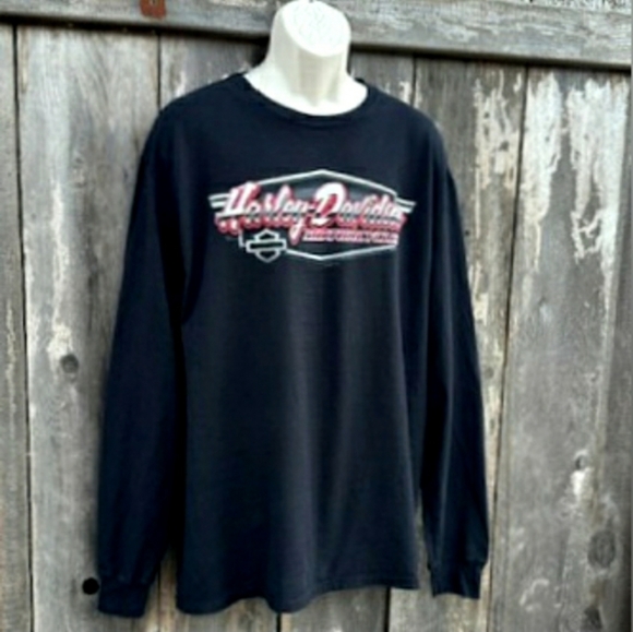 Harley-Davidson Other - Mens Harley Davidson T Shirt Long Sleeve Black NWT